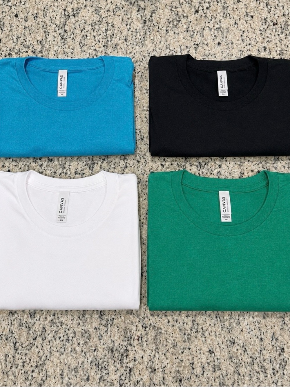 2X - 4 Pack Bella+Canvas Classic Crew Neck Unisex T-Shirts Brand New
